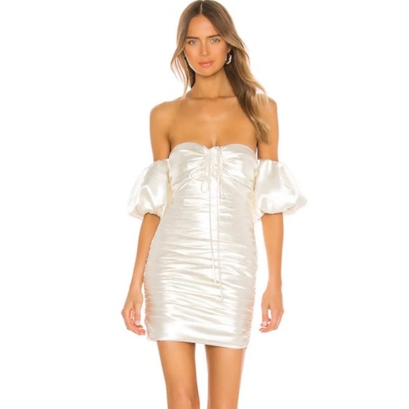 Tati Dress Cinq a sept silk mini dress white - Picture 2 of 5
